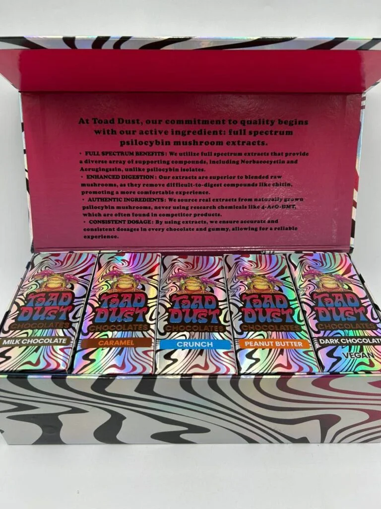 Toad Dust Mushroom Chocolates